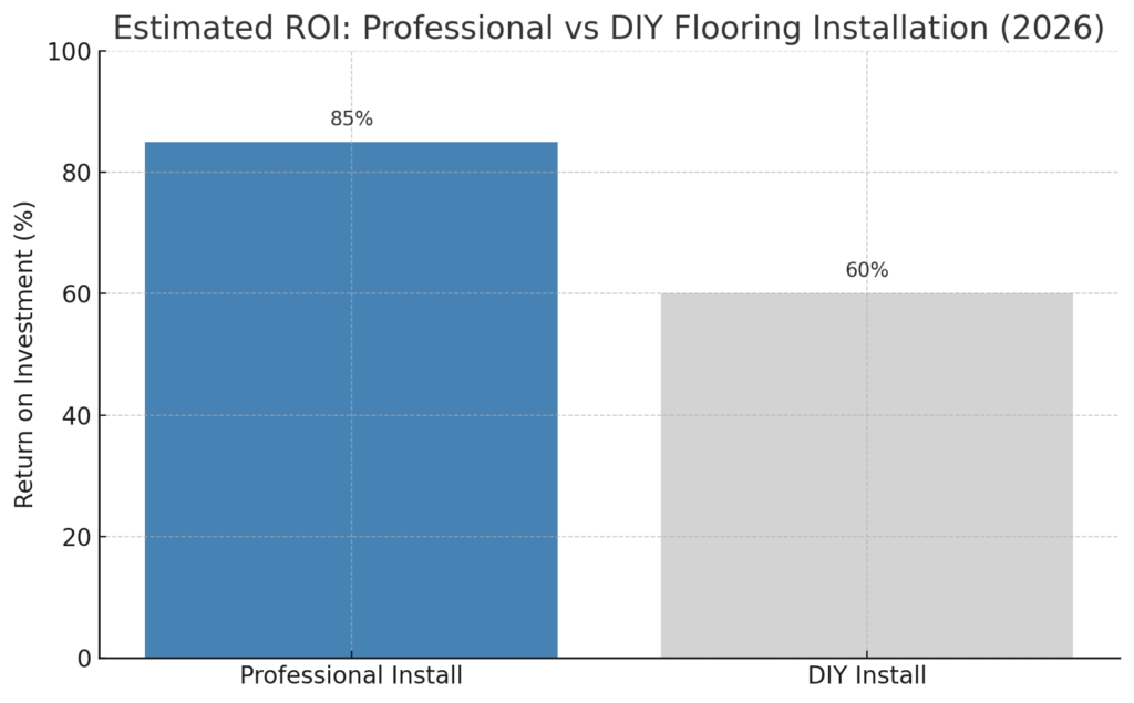 professional vs DIY flooring installation in 2026